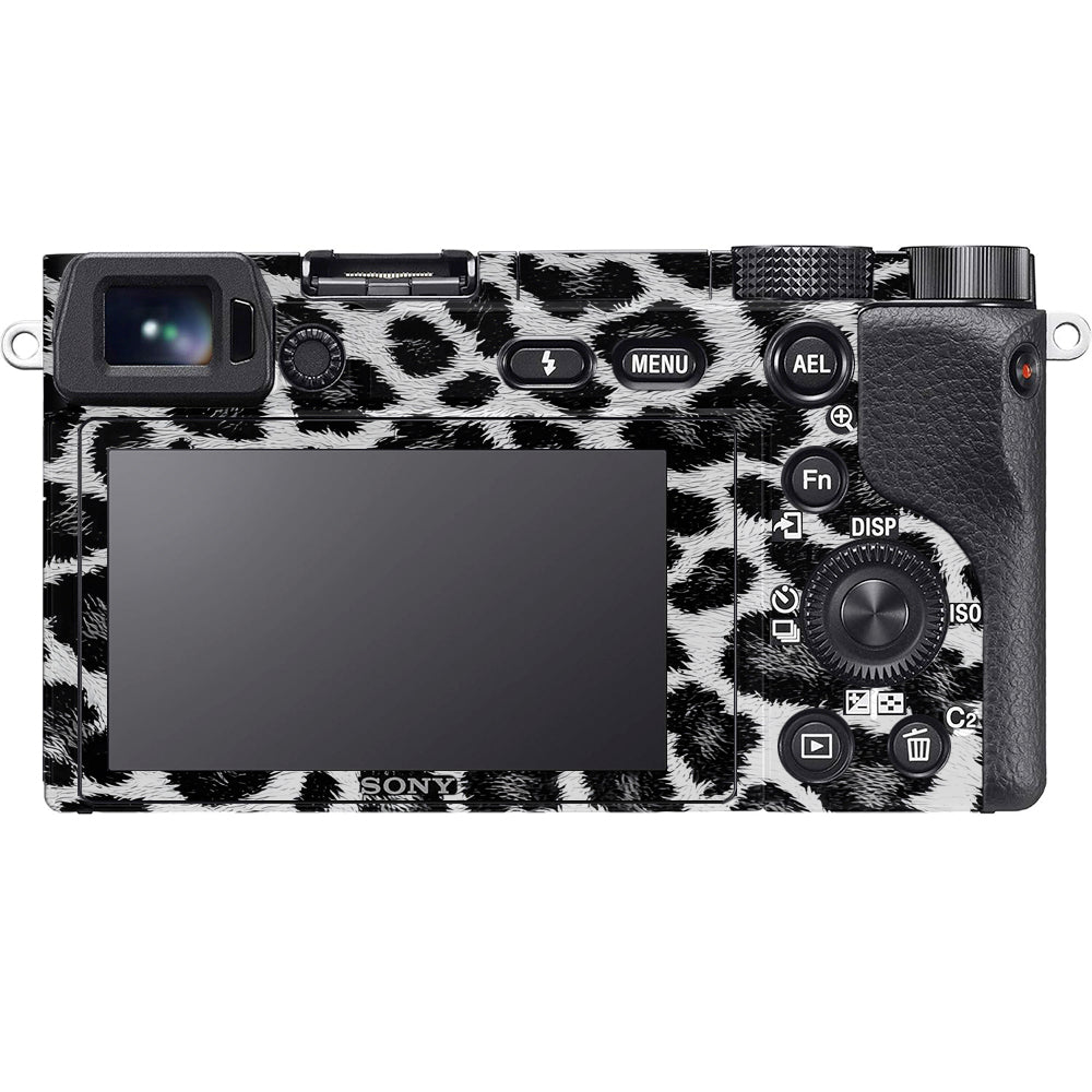Snow Leopard Spots Sony A6100 Camera Skins