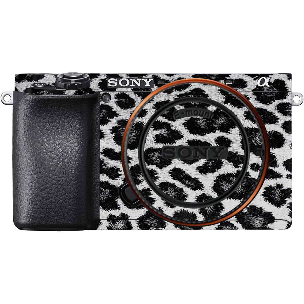 Snow Leopard Spots Sony A6100 Camera Skins