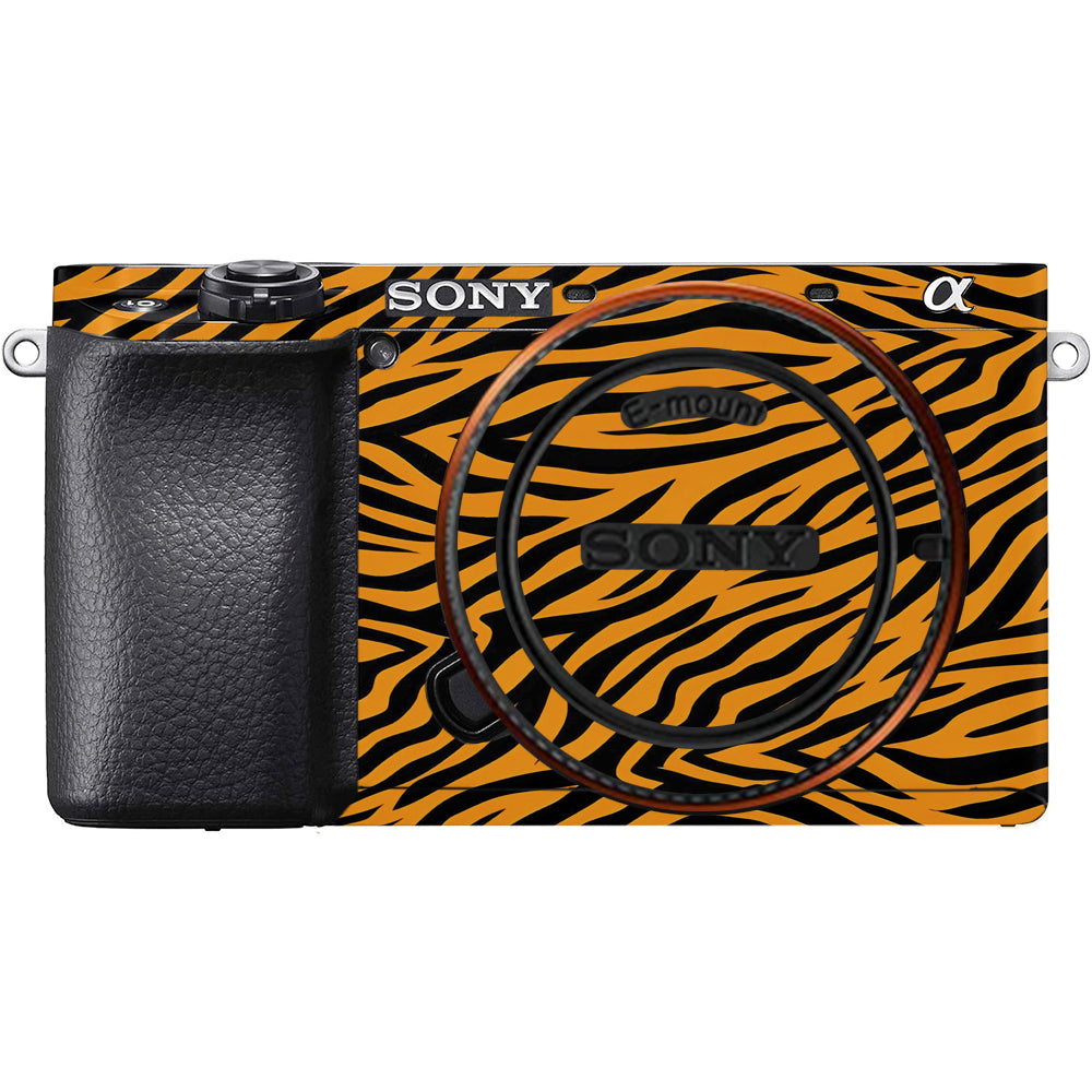 Zebra Gold Pattern Sony A6100 Camera Skins