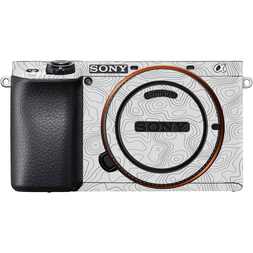 White Contour Design Sony A6100 Camera Skins