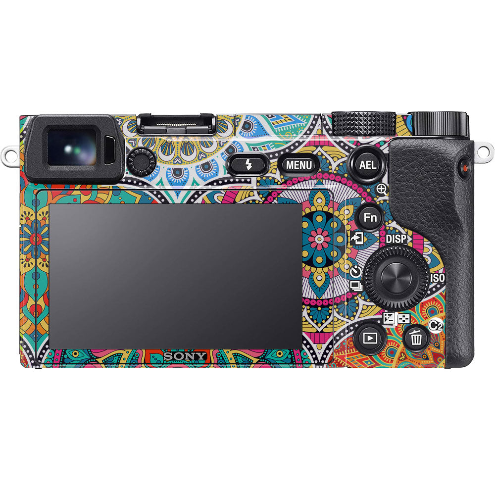 Boho Mandala Tile Pattern Sony A6100 Camera Skin