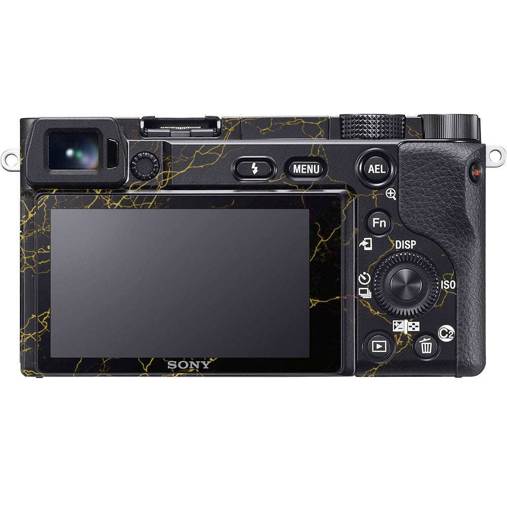 Electric Gold Veins Sony A6100 Camera Skin