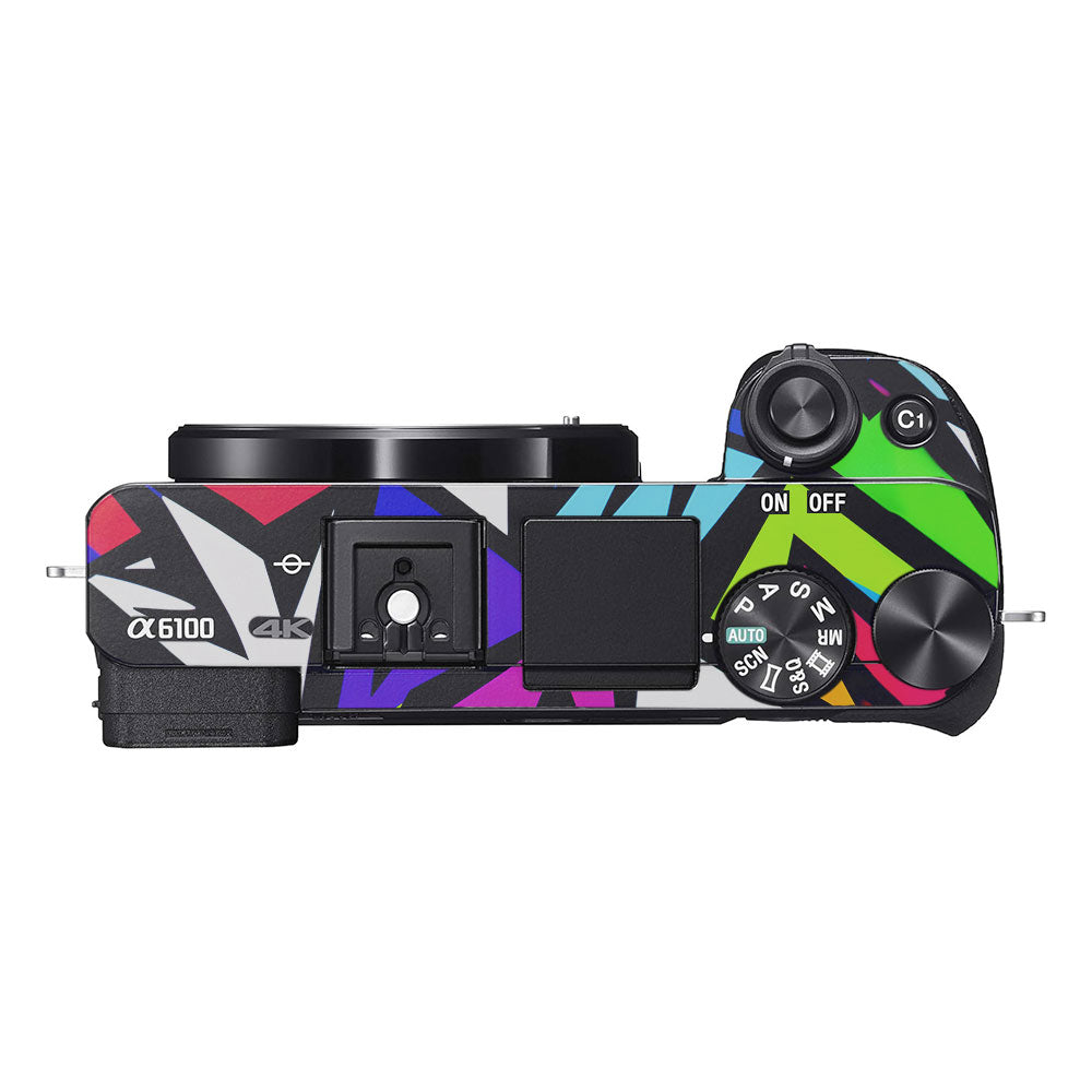 Bold Geometric Pop Sony A6100 Camera Skin