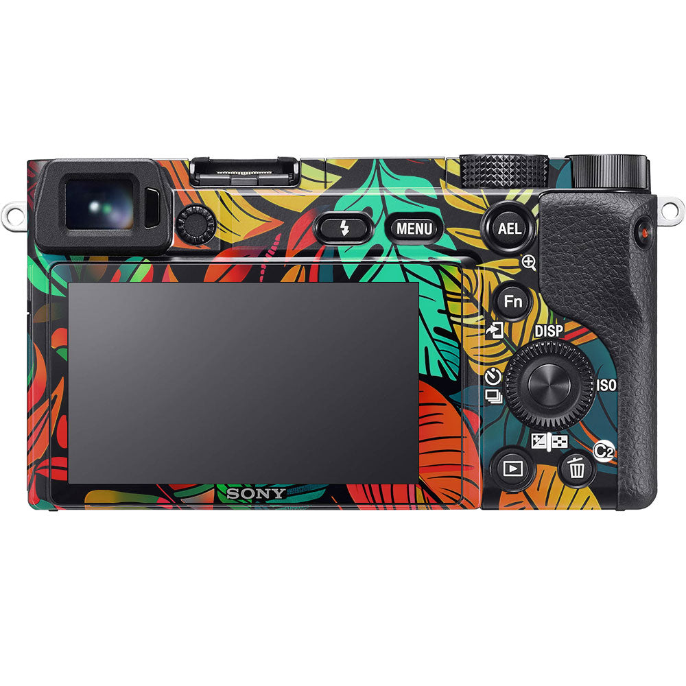 Tropical Jungle Leaves Sony A6100 Camera Skin