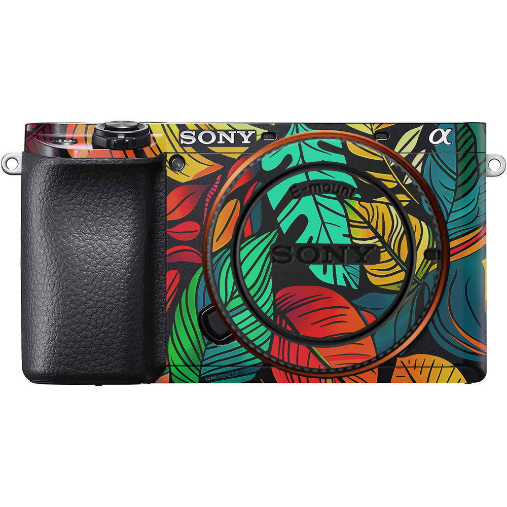 Tropical Jungle Leaves Sony A6100 Camera Skin