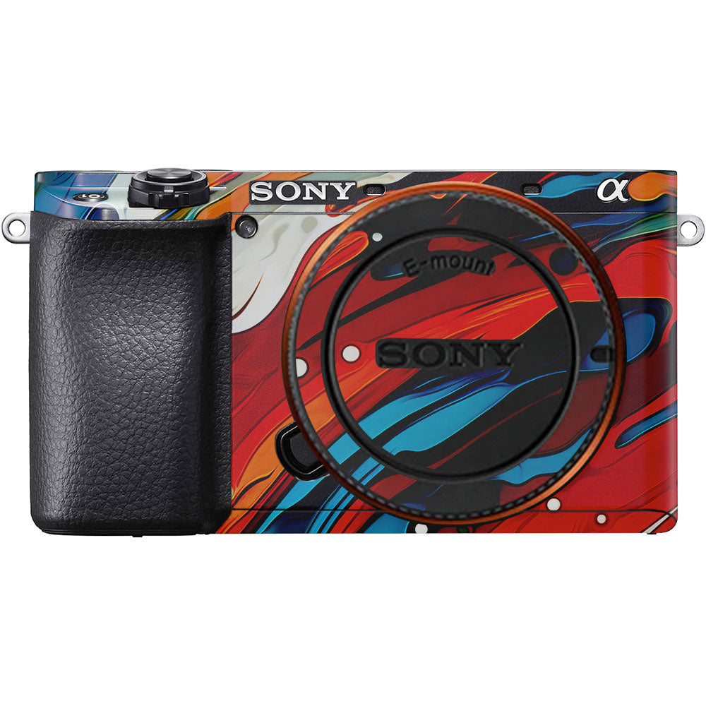 Fire & Ice Flow Sony A6100 Camera Skin