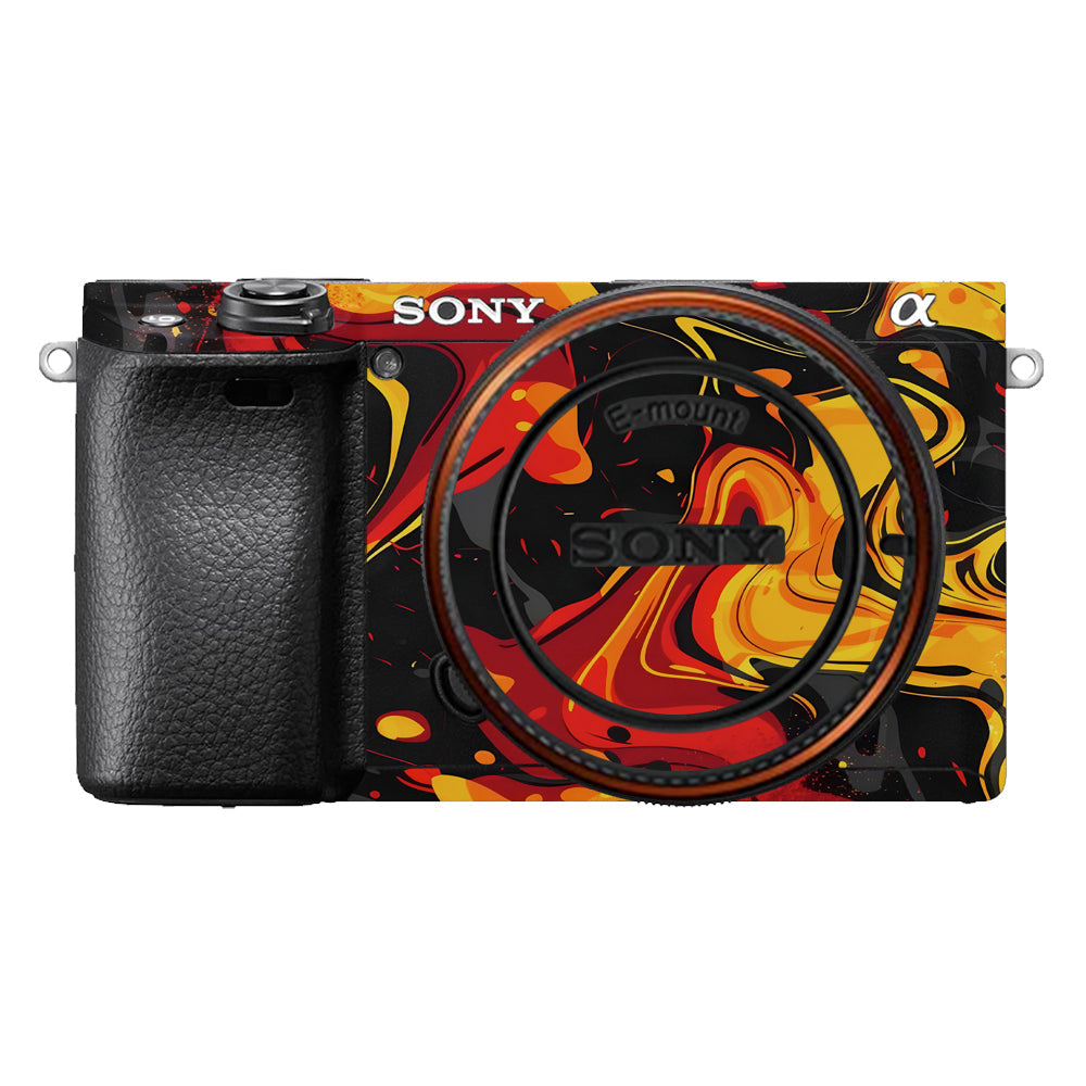 Lava Burst Sony A6400 Camera Skins