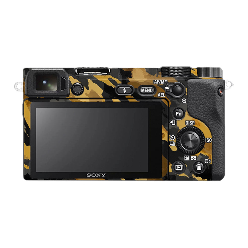 Camo Tiger Blend Sony A6400 Camera Skins