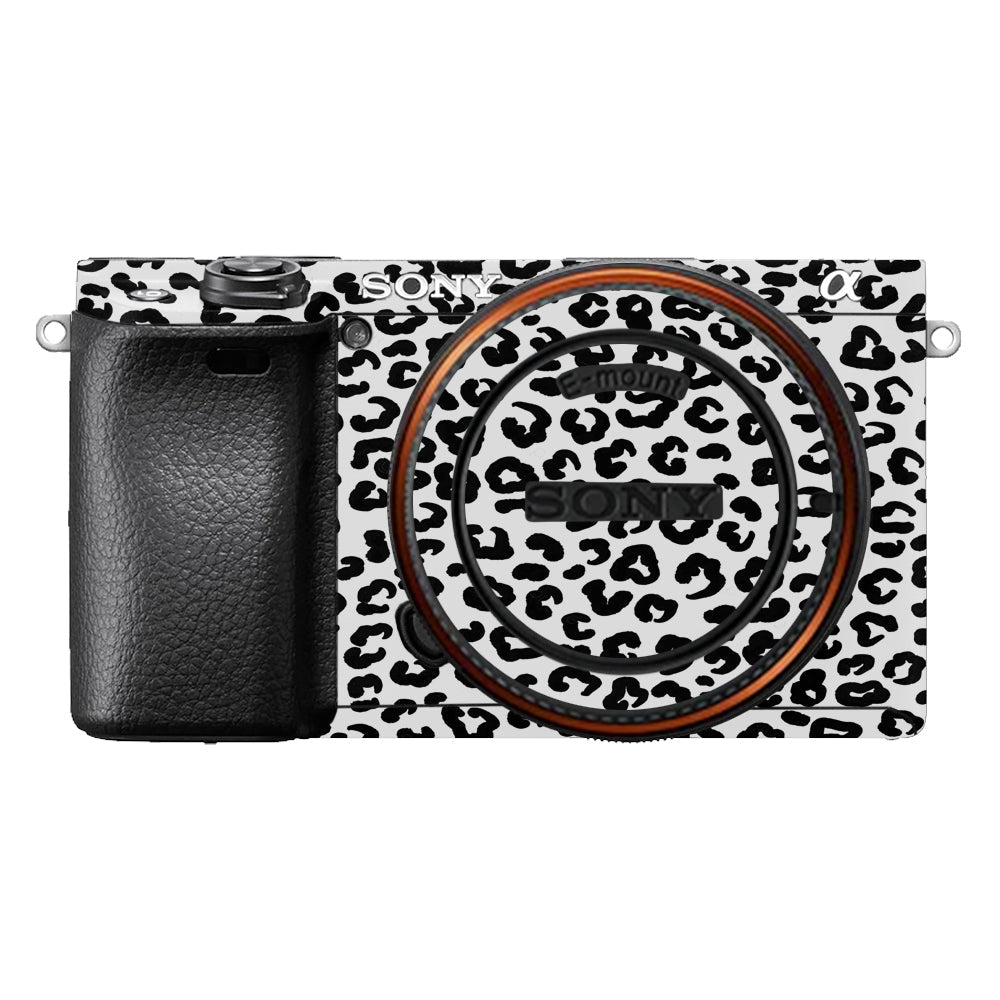 White Leopard Sony A6400 Camera Skins