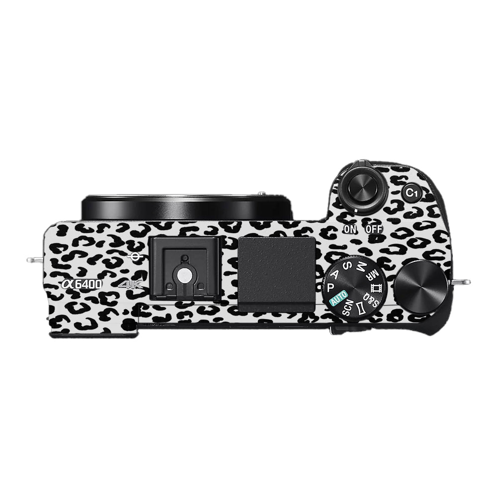 White Leopard Sony A6400 Camera Skins