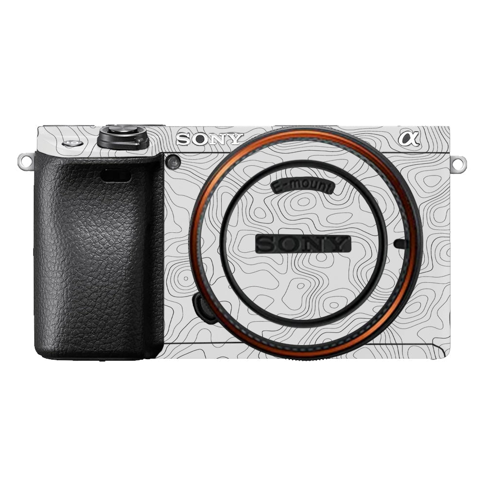 White Contour Design Sony A6400 Camera Skins