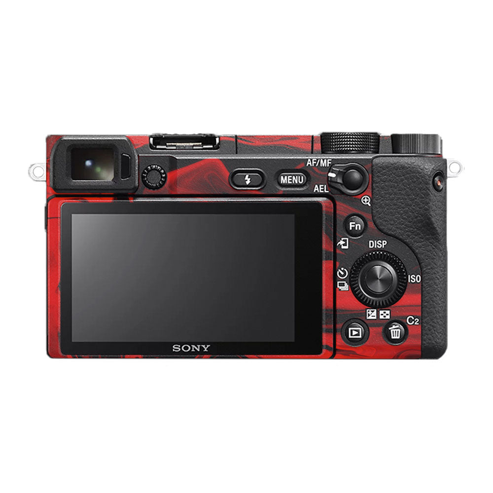 Red Lava Flow Sony A6400 Camera Skin