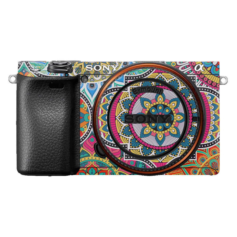 Boho Mandala Tile Pattern Sony A6400 Camera Skin