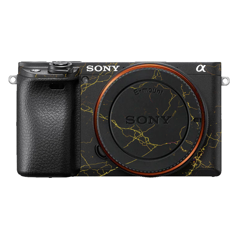 Electric Gold Veins Sony A6400 Camera Skin