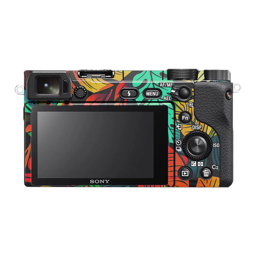 Tropical Jungle Leaves Sony A6400 Camera Skin