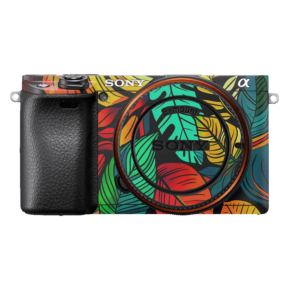 Tropical Jungle Leaves Sony A6400 Camera Skin