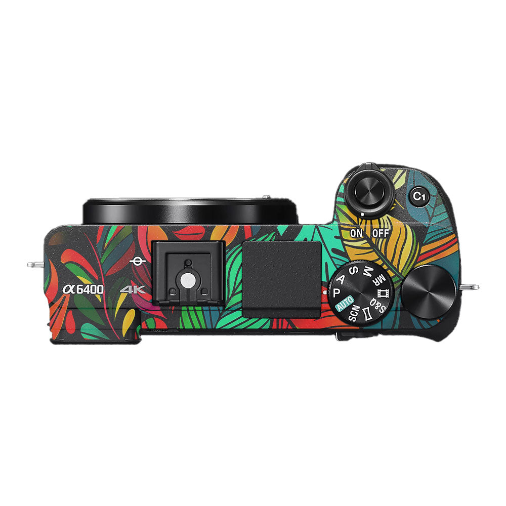 Tropical Jungle Leaves Sony A6400 Camera Skin