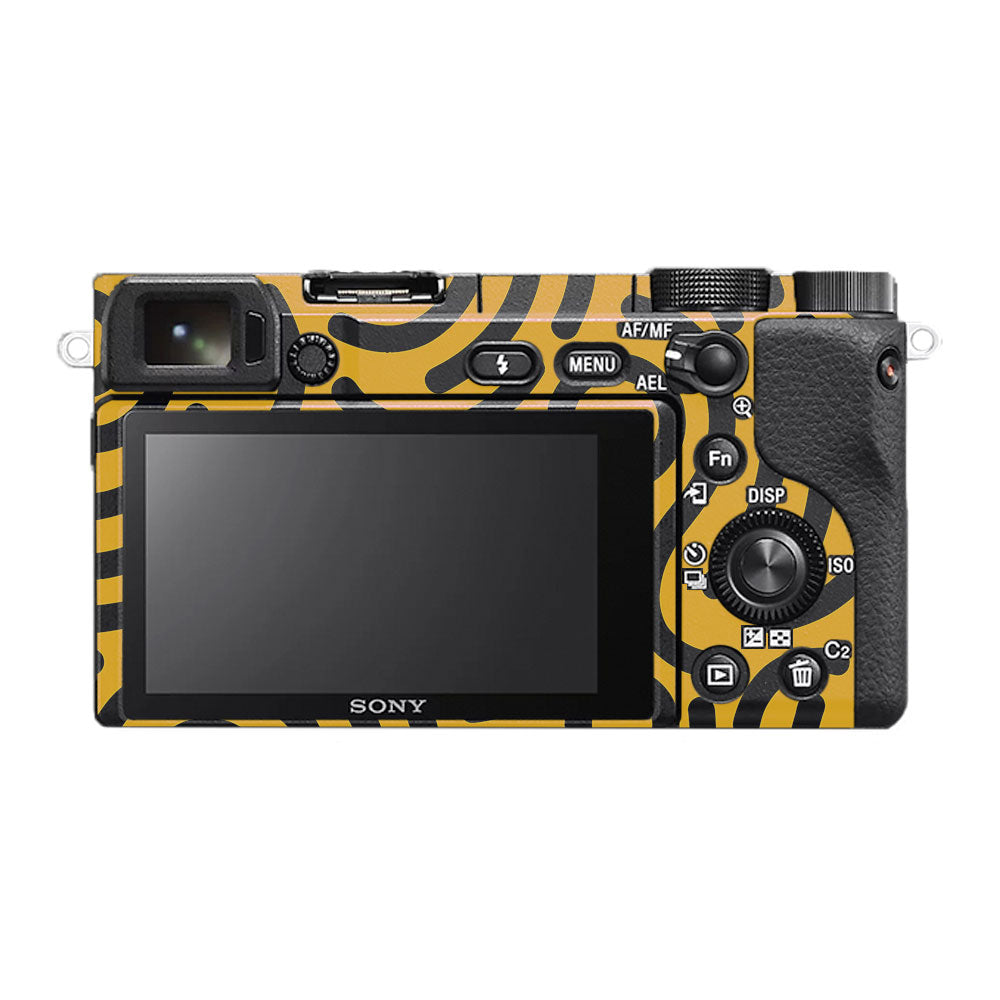 Minimal Yellow Wave Sony A6400 Camera Skin