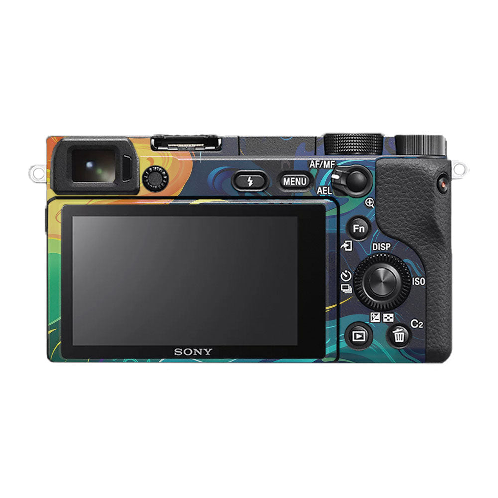 Rainbow Liquid Fusion Sony A6400 Camera Skin