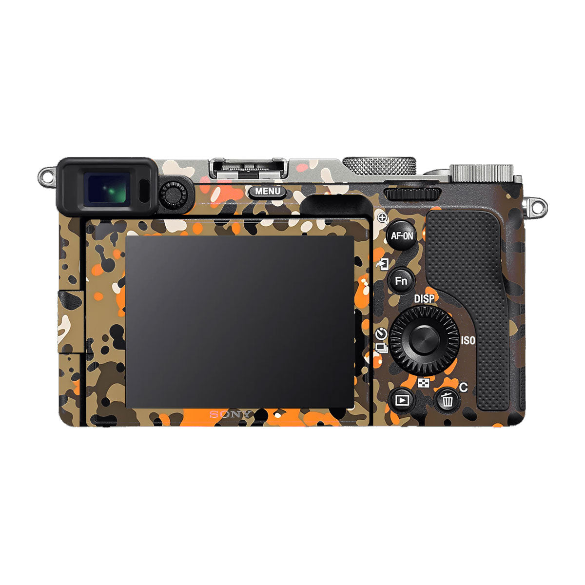 Orange Brown Spot  Sony A7 C Camera Skins
