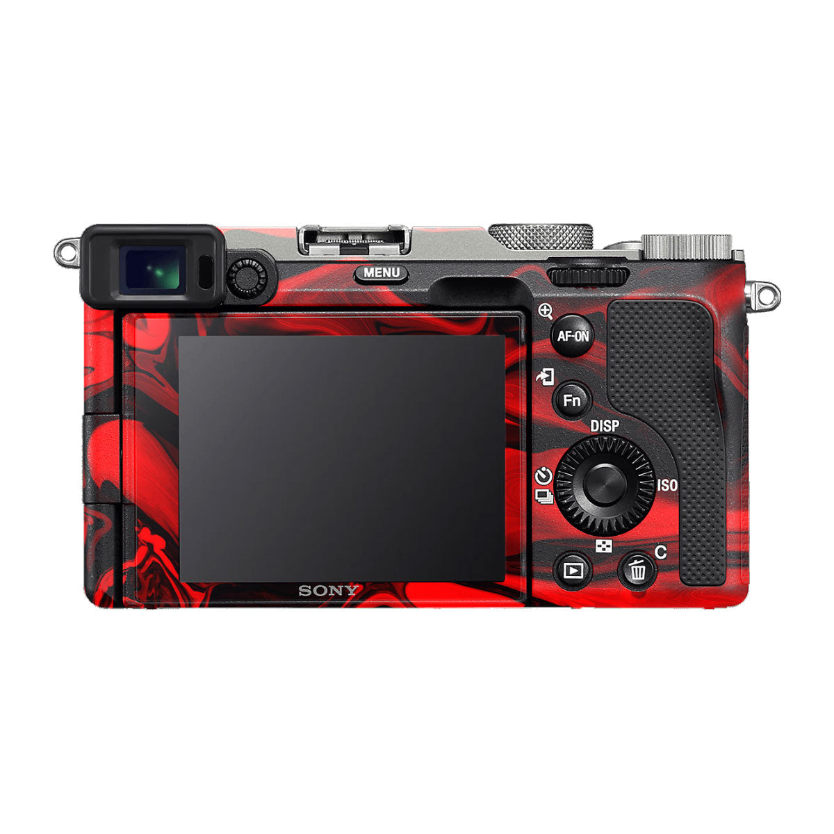 Red Lava Flow Sony A7 C Camera Skins