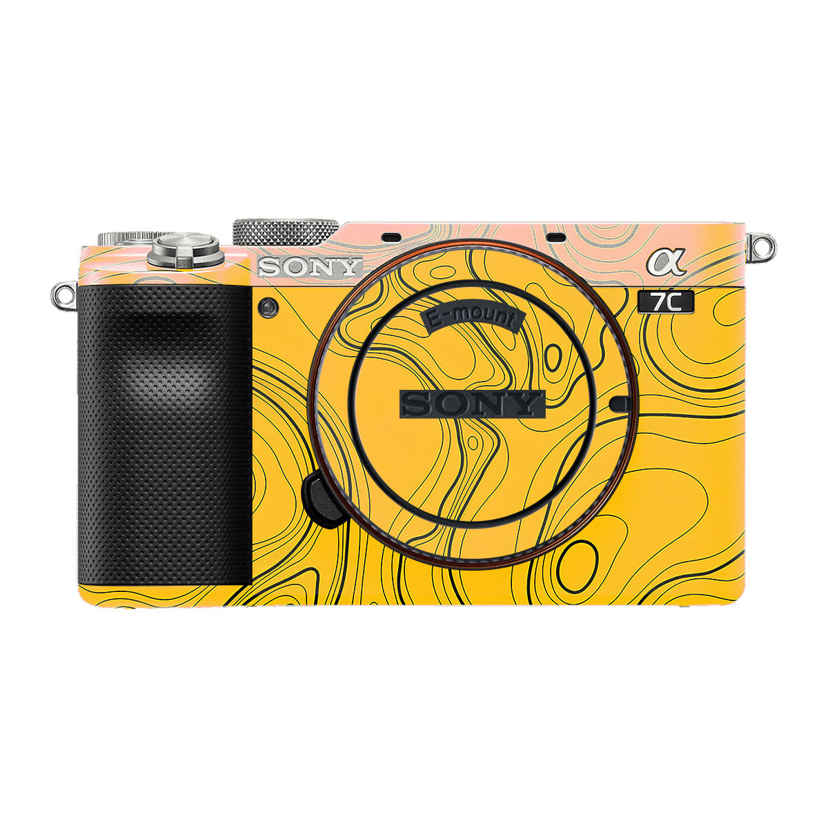 Topographic Map Pattern Sony A7 C Camera Skins