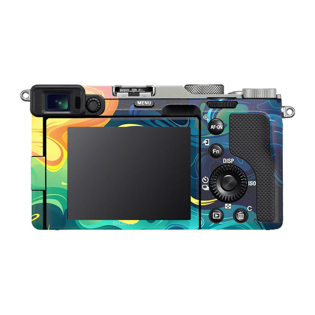 Rainbow Liquid Fusion Sony A7 C Camera Skins