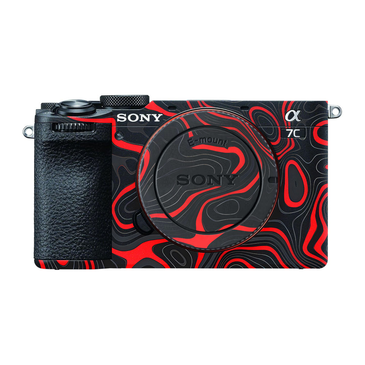 Crimson Waves Sony A7 CII Camera Skins
