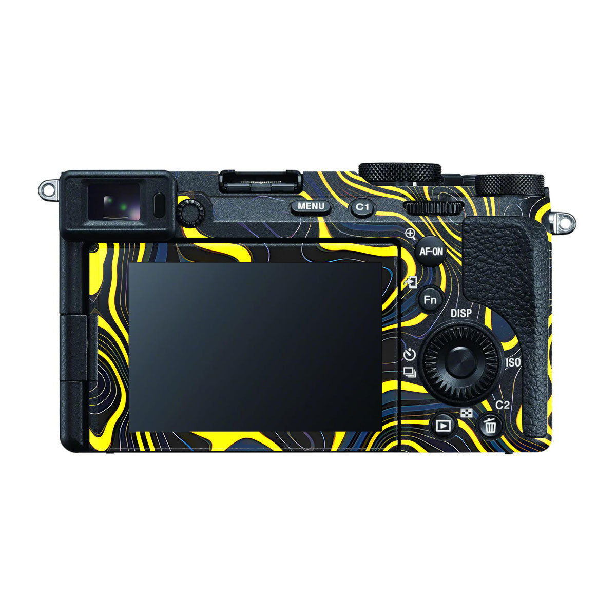 Neon Lava Contours Sony A7 CII Camera Skins