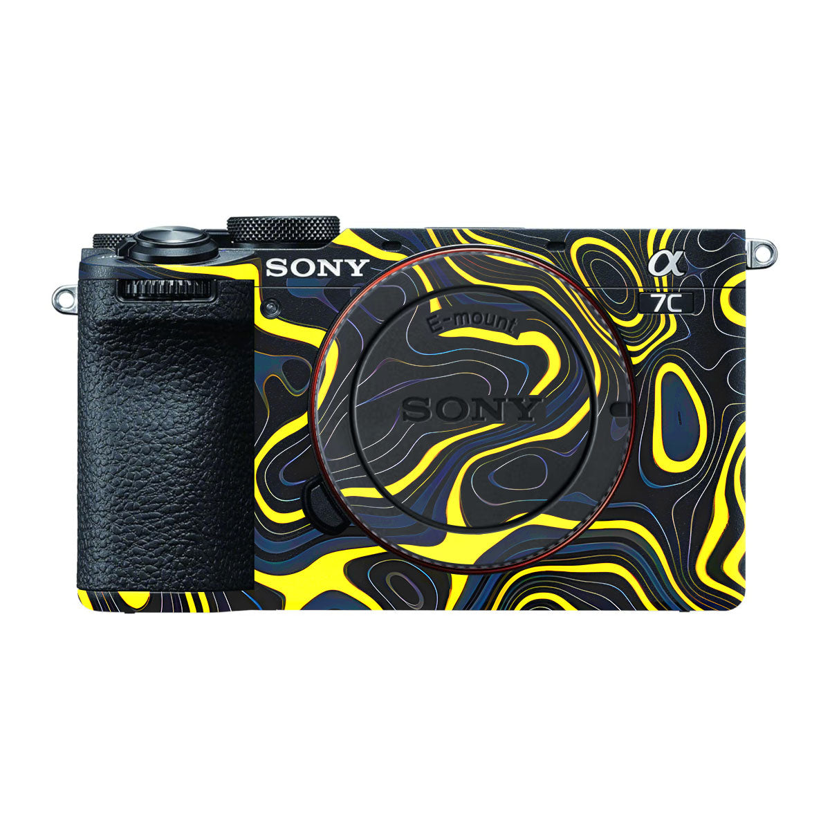 Neon Lava Contours Sony A7 CII Camera Skins