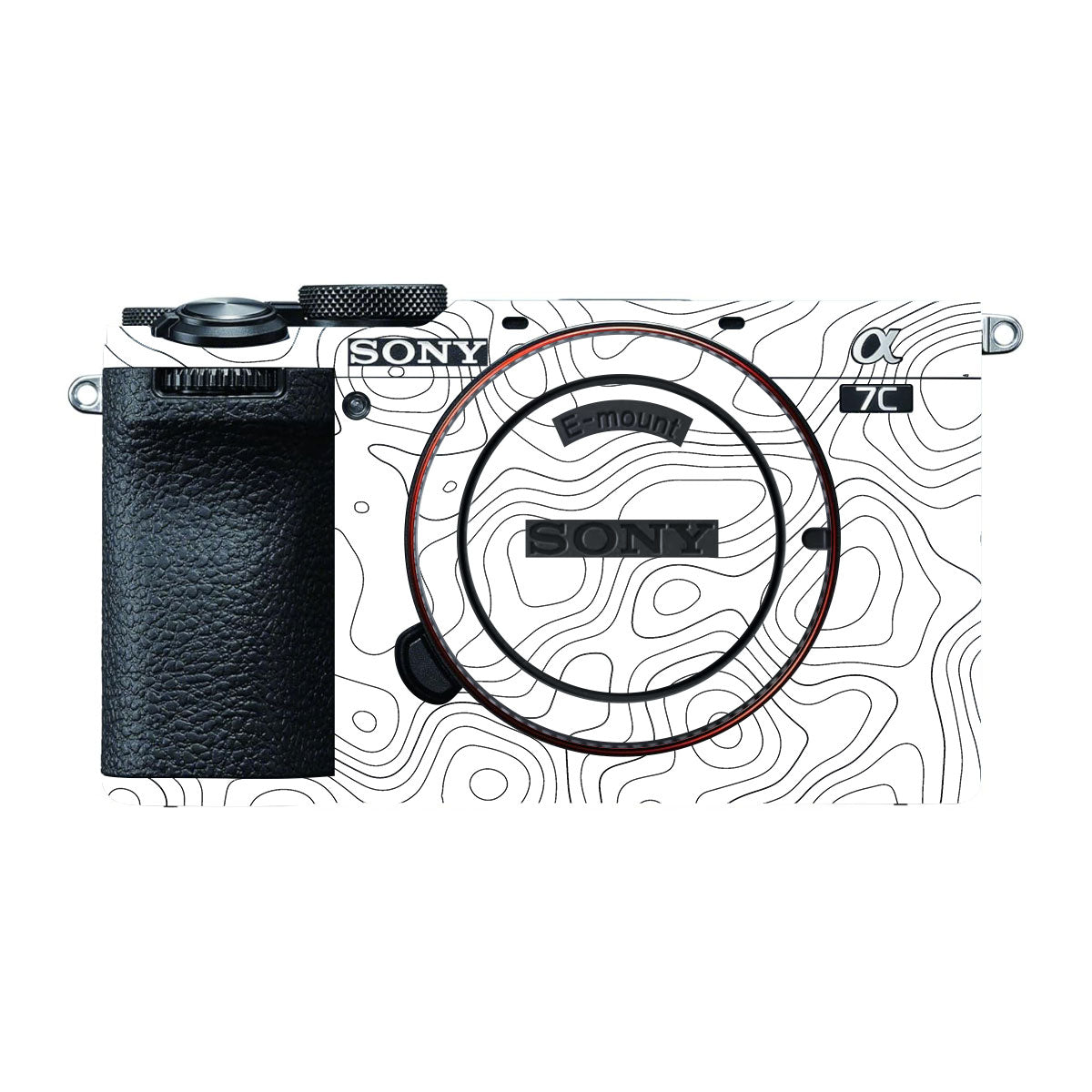 White Contour Design Sony A7 CII Camera Skins