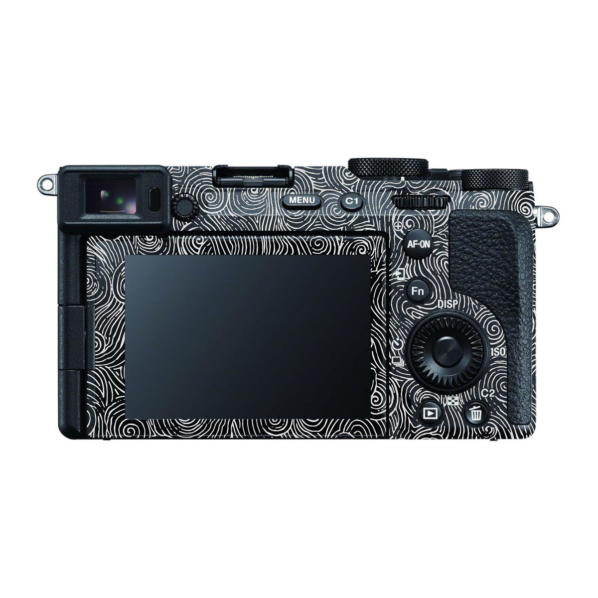 White Spirals Sony A7 CII Camera Skins