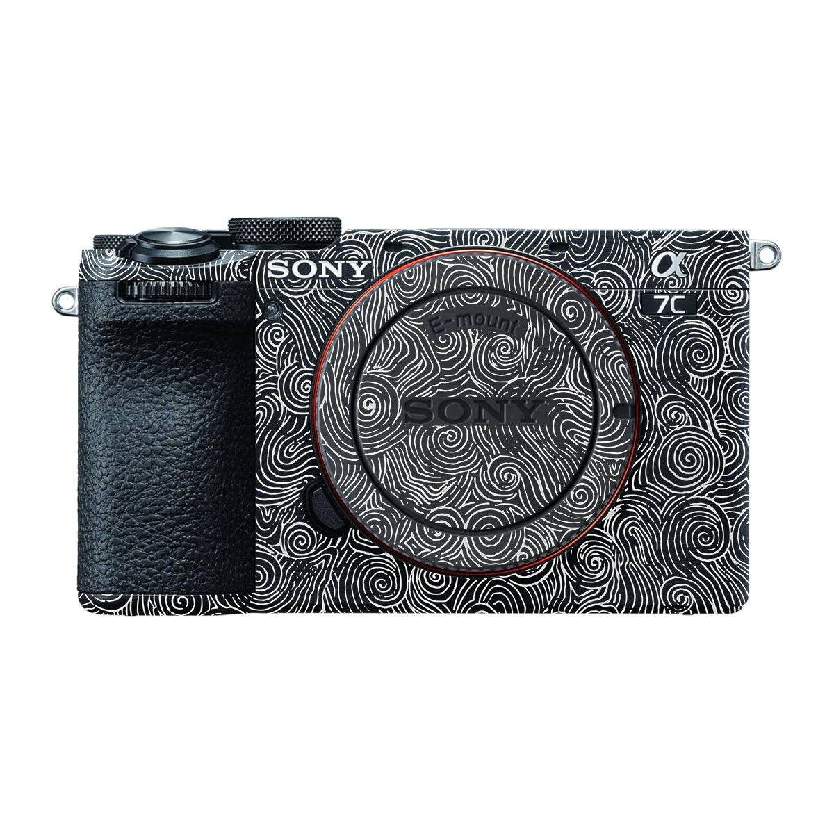 White Spirals Sony A7 CII Camera Skins