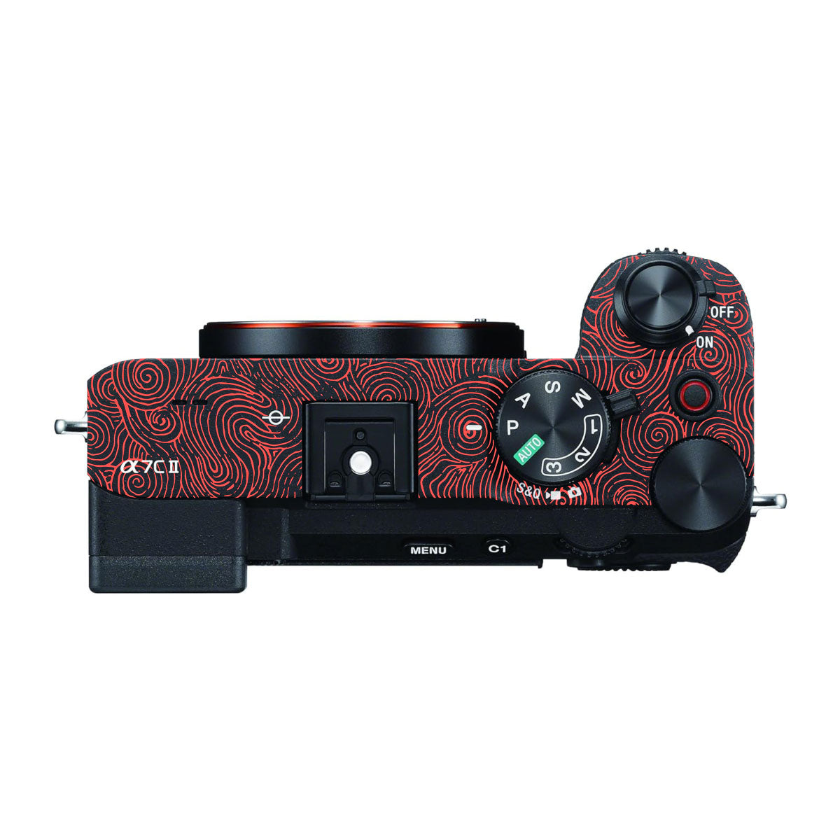 Red Spirals Sony A7 CII Camera Skins