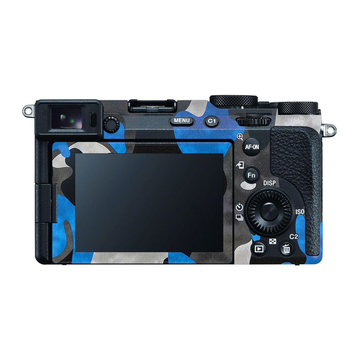 Blue Grey Camo Sony A7 CII Camera Skins