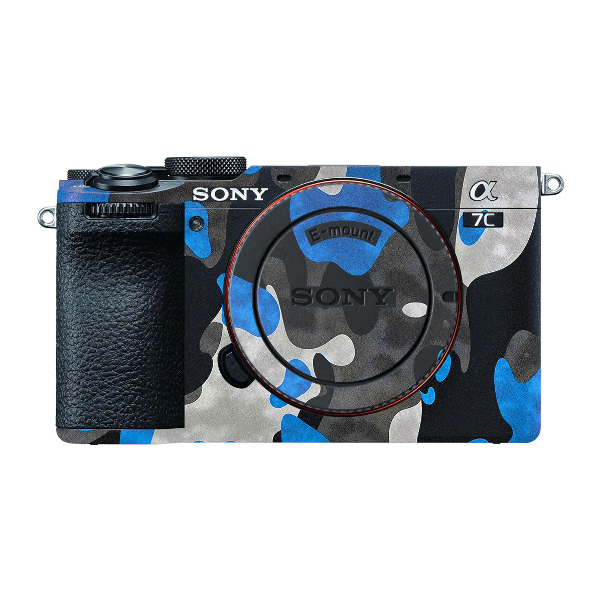 Blue Grey Camo Sony A7 CII Camera Skins
