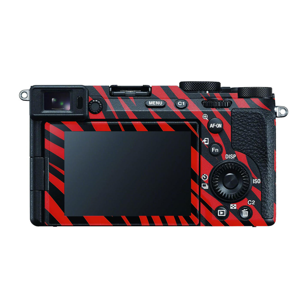 Red and Black Stripes Sony A7 CII Camera Skins