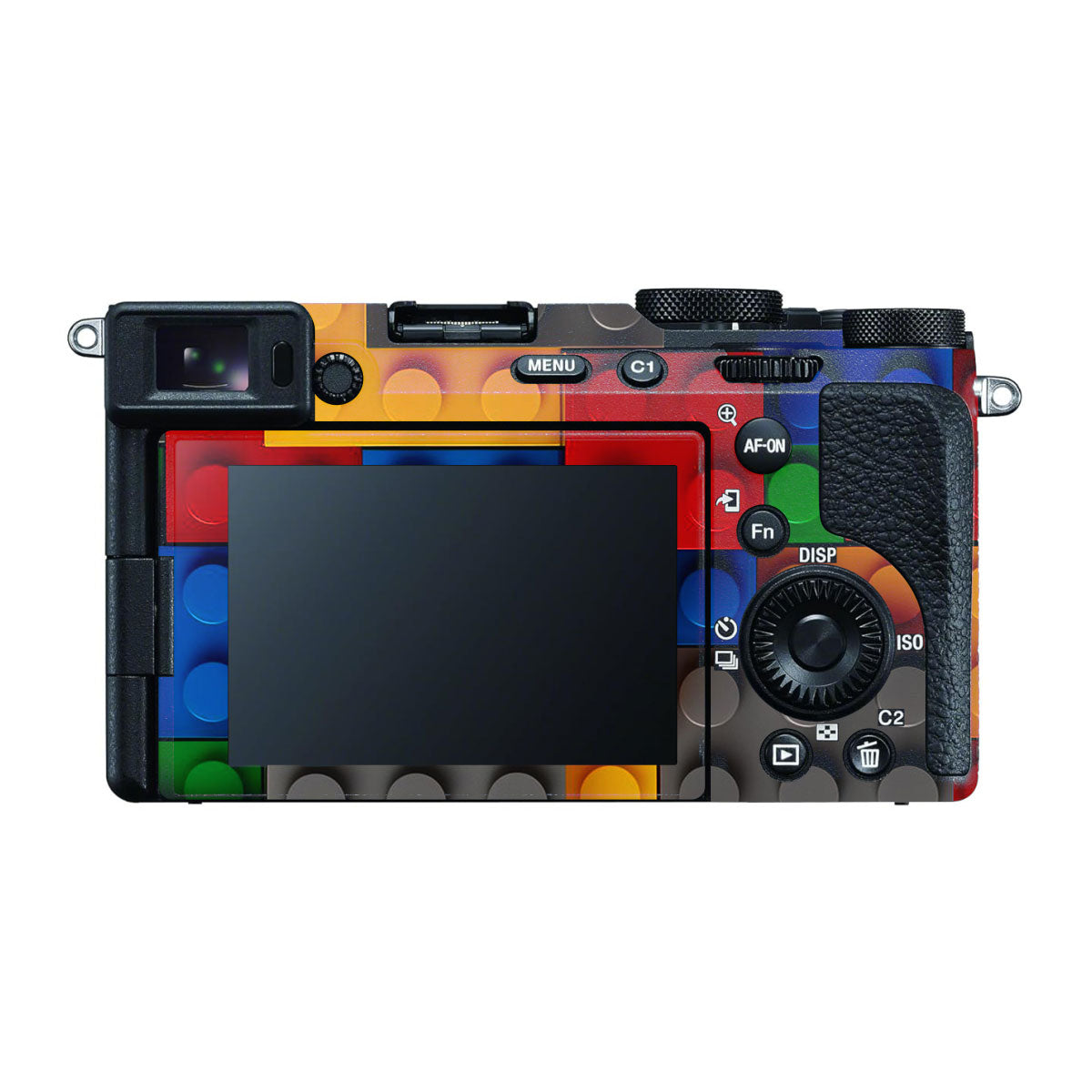 Colorful LEGO Brick Wall Pattern Sony A7 CII Camera Skins