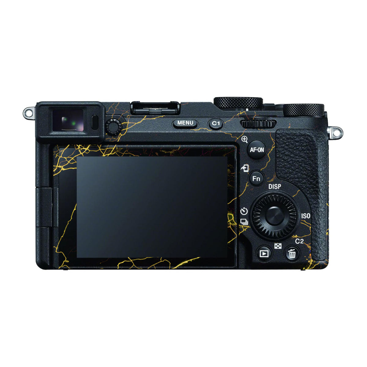 Electric Gold Veins Sony A7 CII Camera Skins