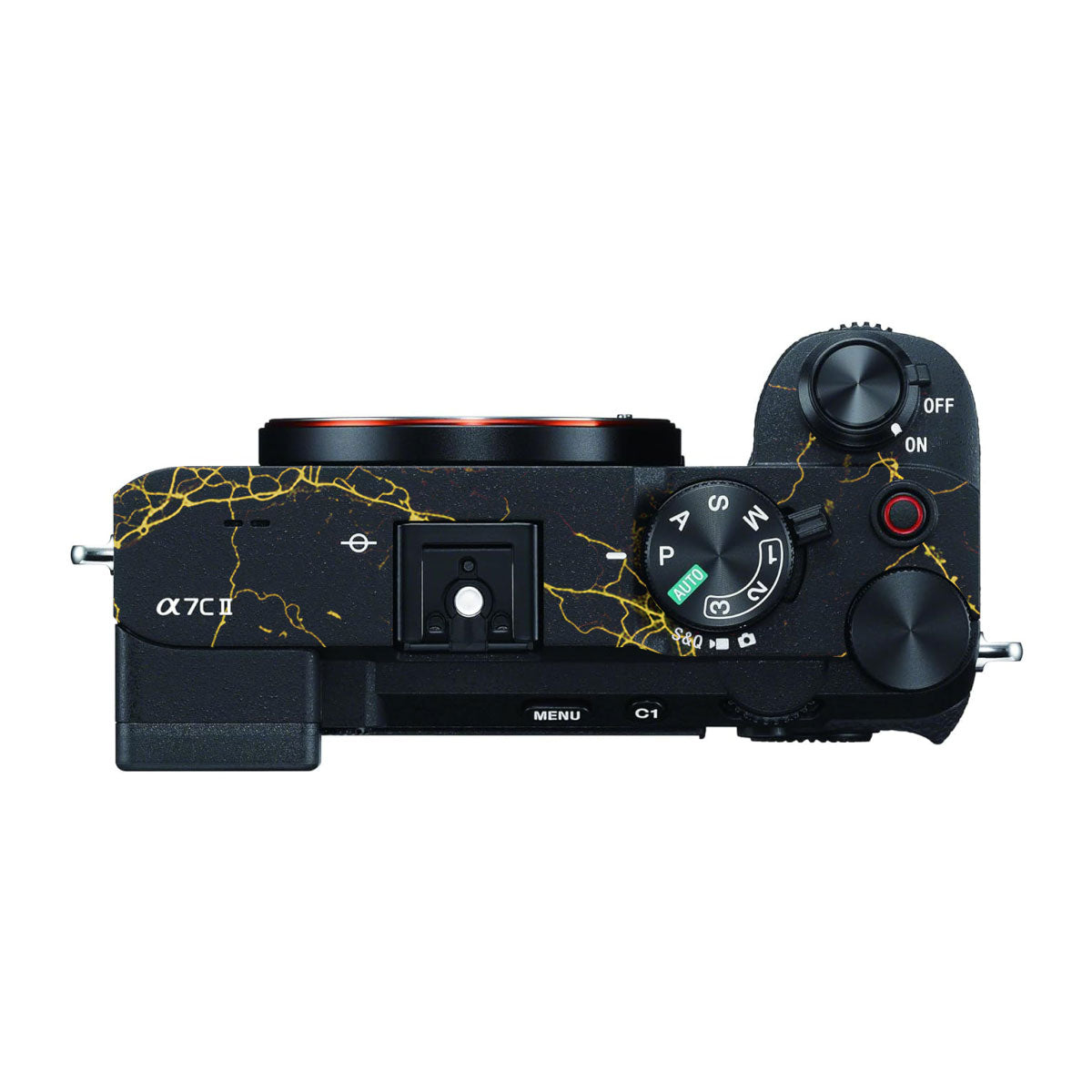 Electric Gold Veins Sony A7 CII Camera Skins