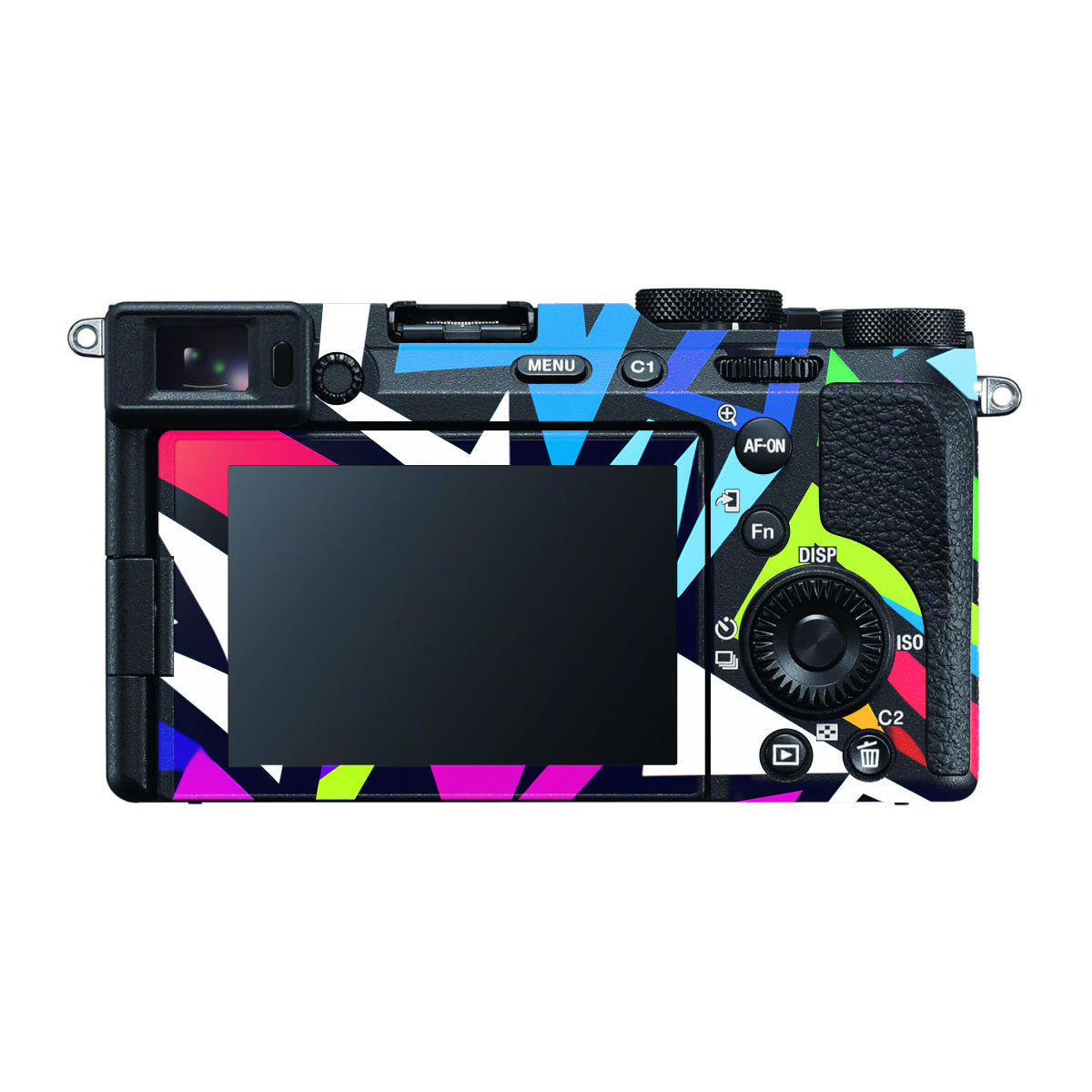 Bold Geometric Pop Sony A7 CII Camera Skins