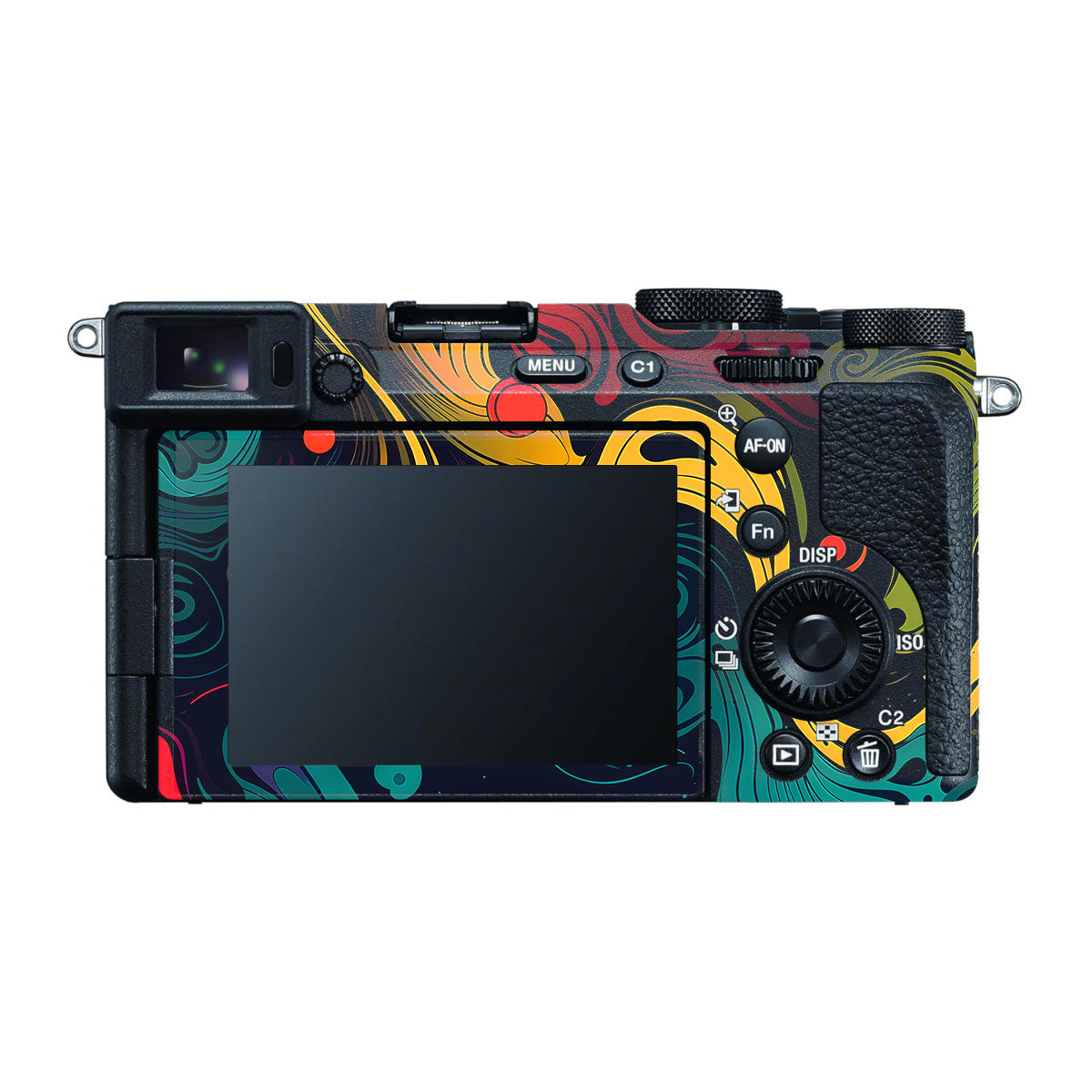 Psychedelic Color Swirl Sony A7 CII Camera Skins