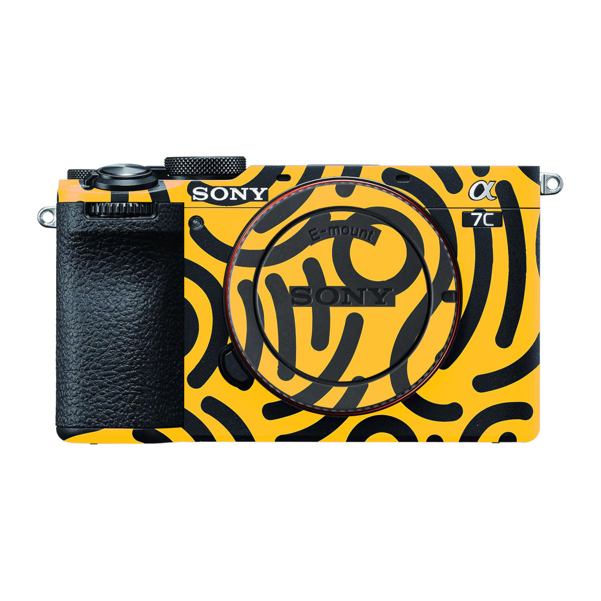 Minimal Yellow Wave Sony A7 CII Camera Skins