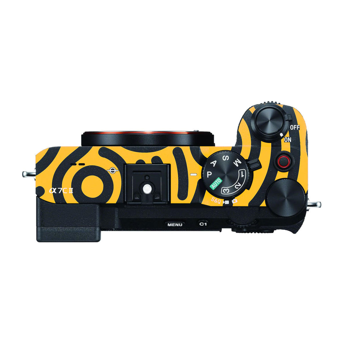 Minimal Yellow Wave Sony A7 CII Camera Skins