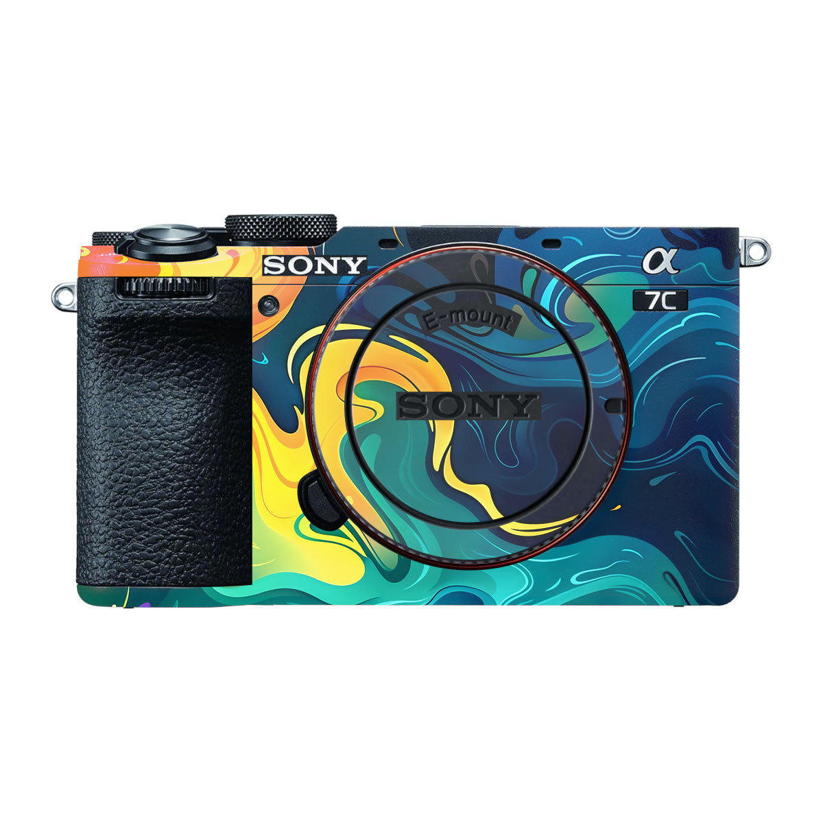 Rainbow Liquid Fusion Sony A7 CII Camera Skins