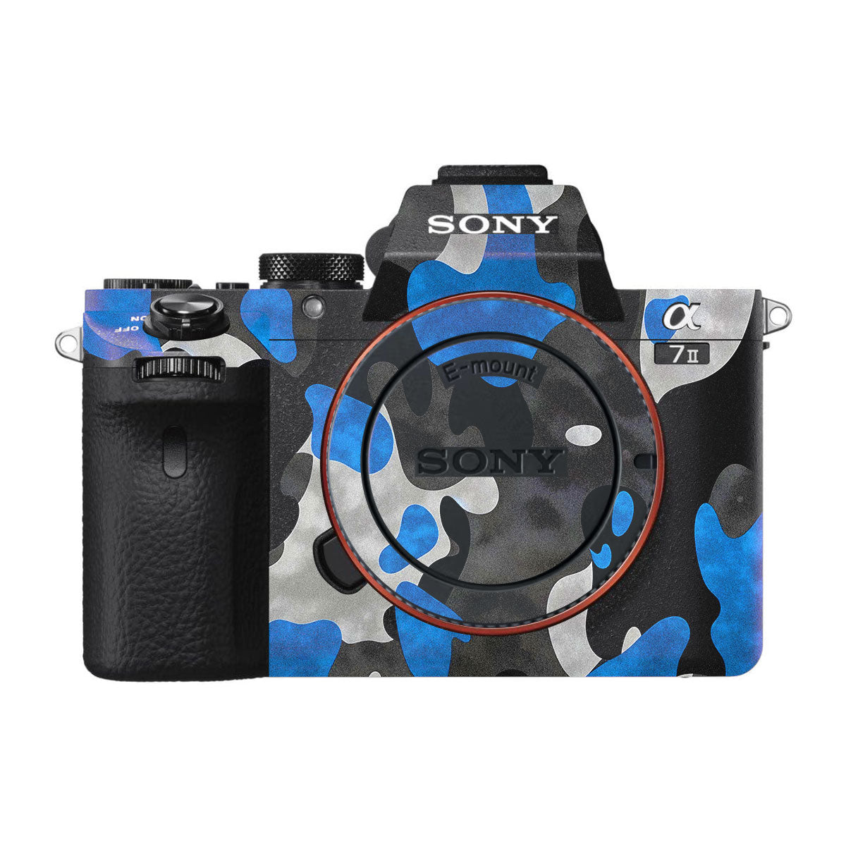 Blue Grey Camo Sony A7 II Camera Skins