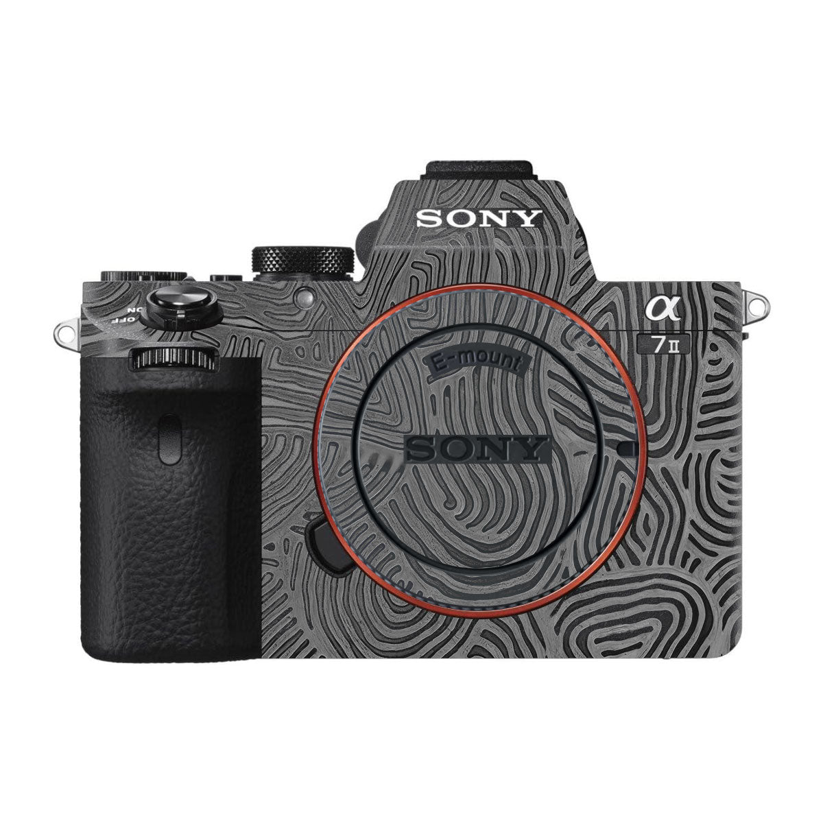 Monochrome Line Maze Sony A7 II Camera Skins