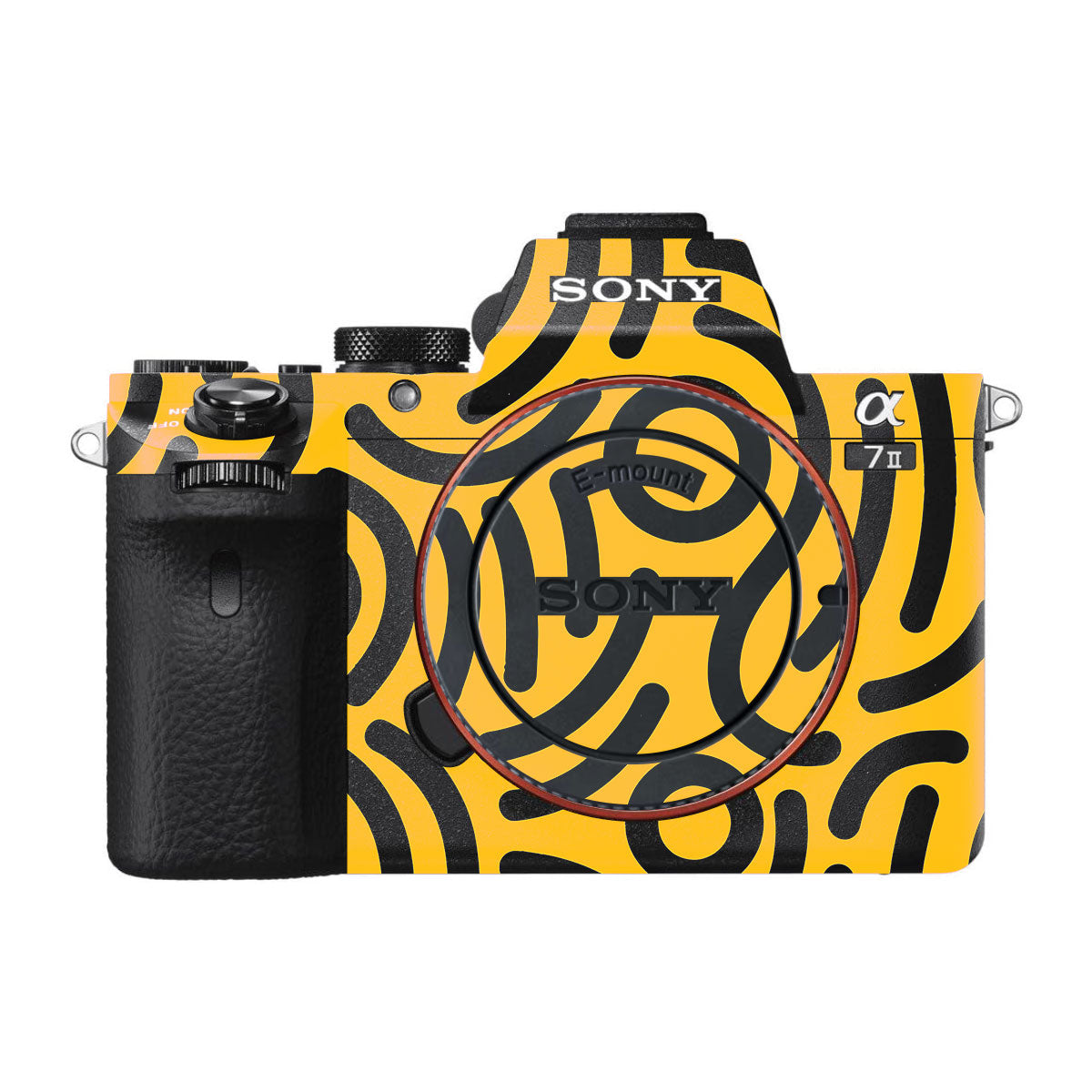 Minimal Yellow Wave Sony A7 II Camera Skins