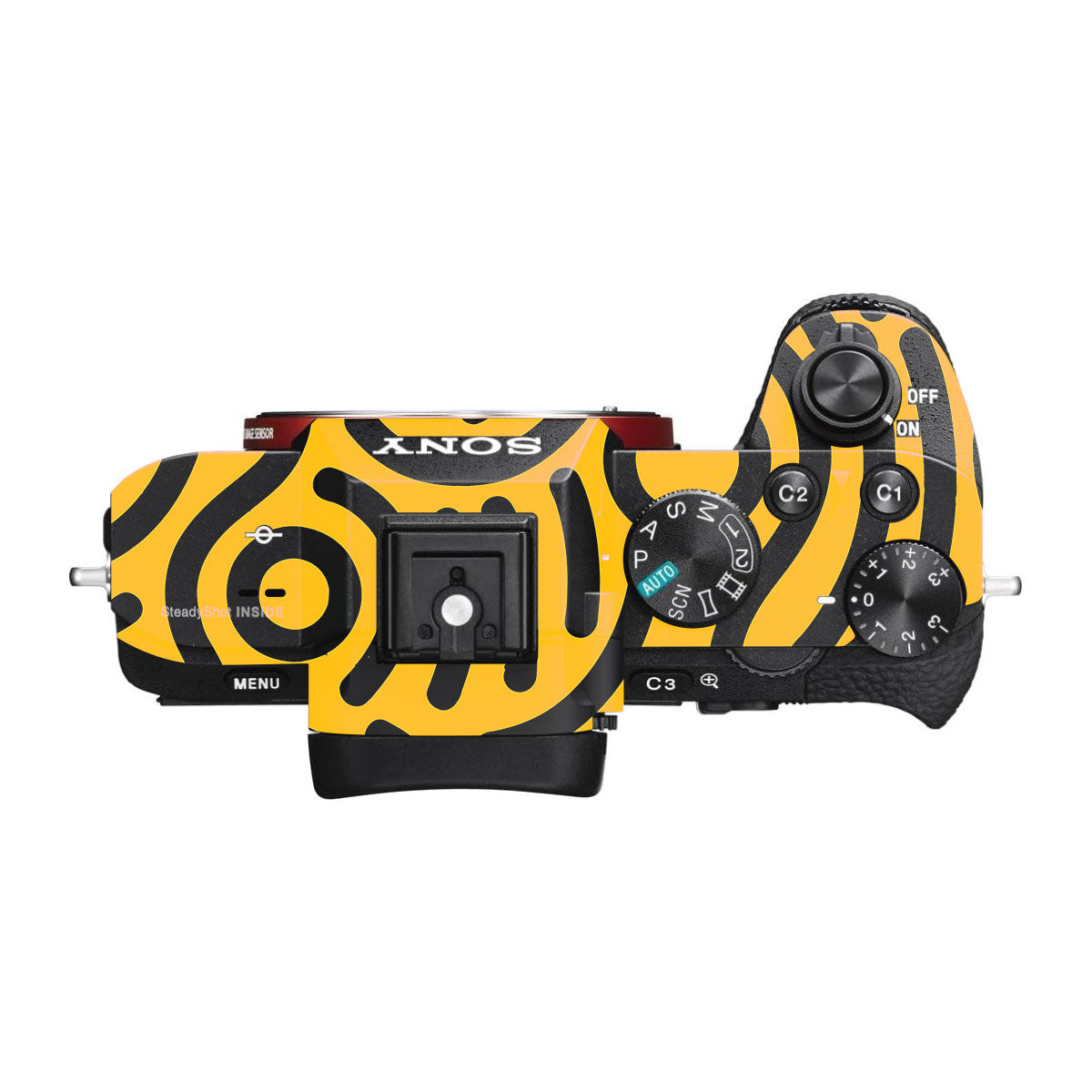 Minimal Yellow Wave Sony A7 II Camera Skins