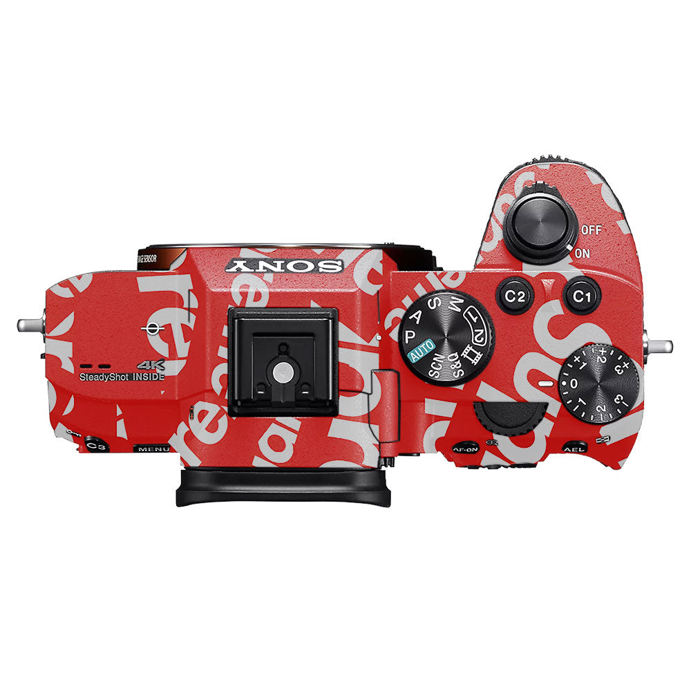 Supreme Red Sony A7MIII Camera Skins
